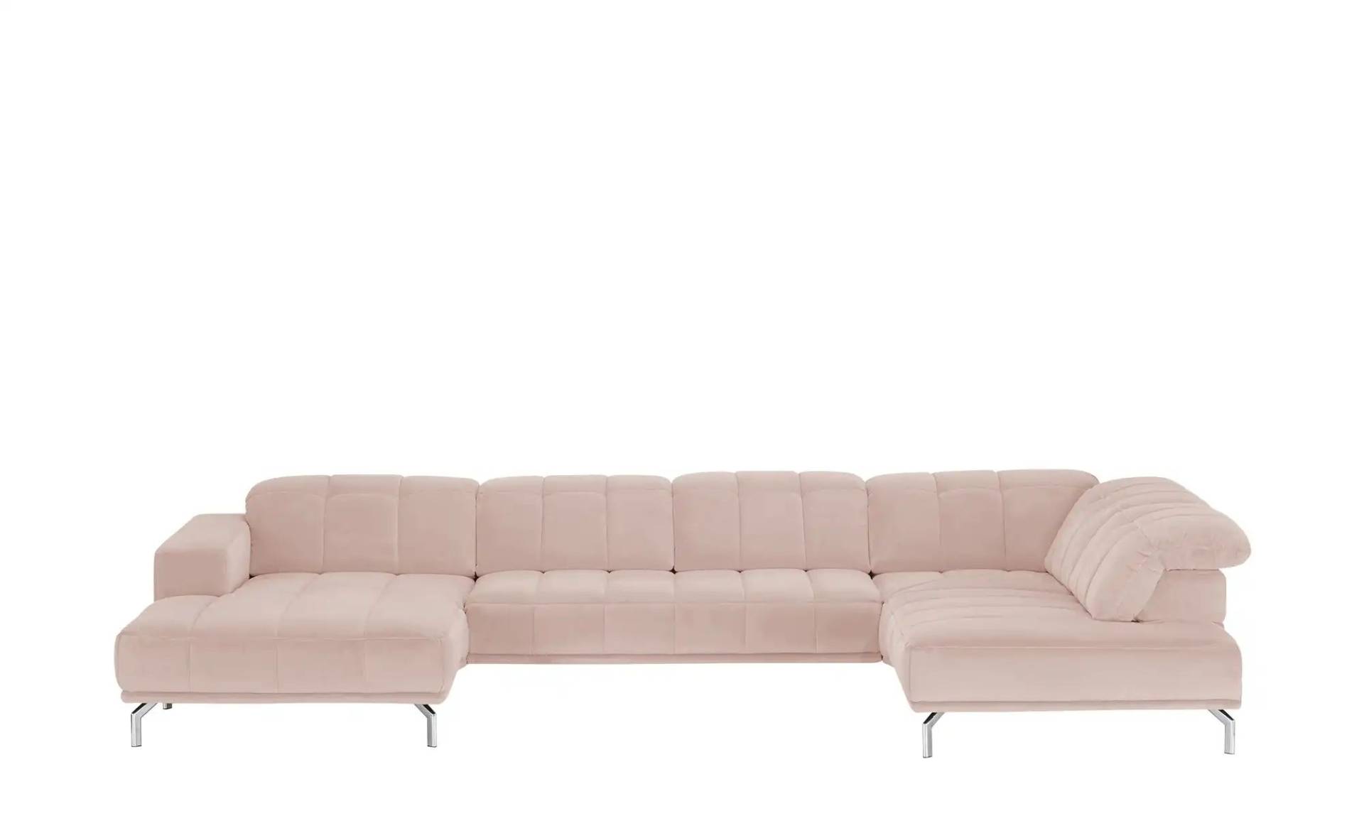 Kollektion Kraft Wohnlandschaft  Sarina ¦ rosa/pink ¦ Maße (cm): B: 383 H: 75 T: 212.0 Polstermöbel > Sofas > Wohnlandschaften - Möbel Kraft