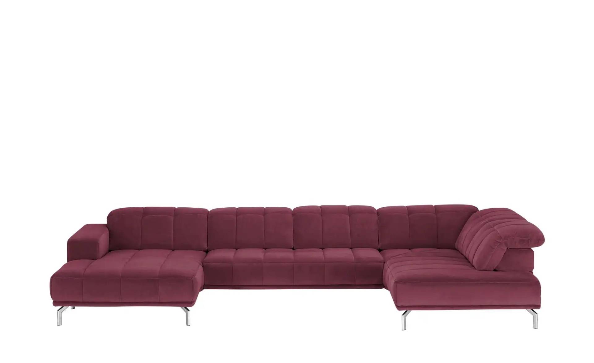 Kollektion Kraft Wohnlandschaft  Sarina ¦ rot ¦ Maße (cm): B: 383 H: 75 T: 212 Polstermöbel > Sofas > Wohnlandschaften - Möbel Kraft