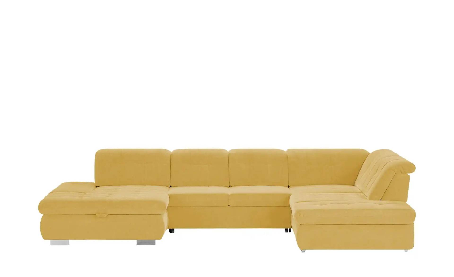 Kollektion Kraft Wohnlandschaft mit verschiedenen Funktionen Spencer ¦ gelb ¦ Maße (cm): B: 382 H: 102 T: 260 Polstermöbel > Sofas > Schlafsofas - Möbel Kraft