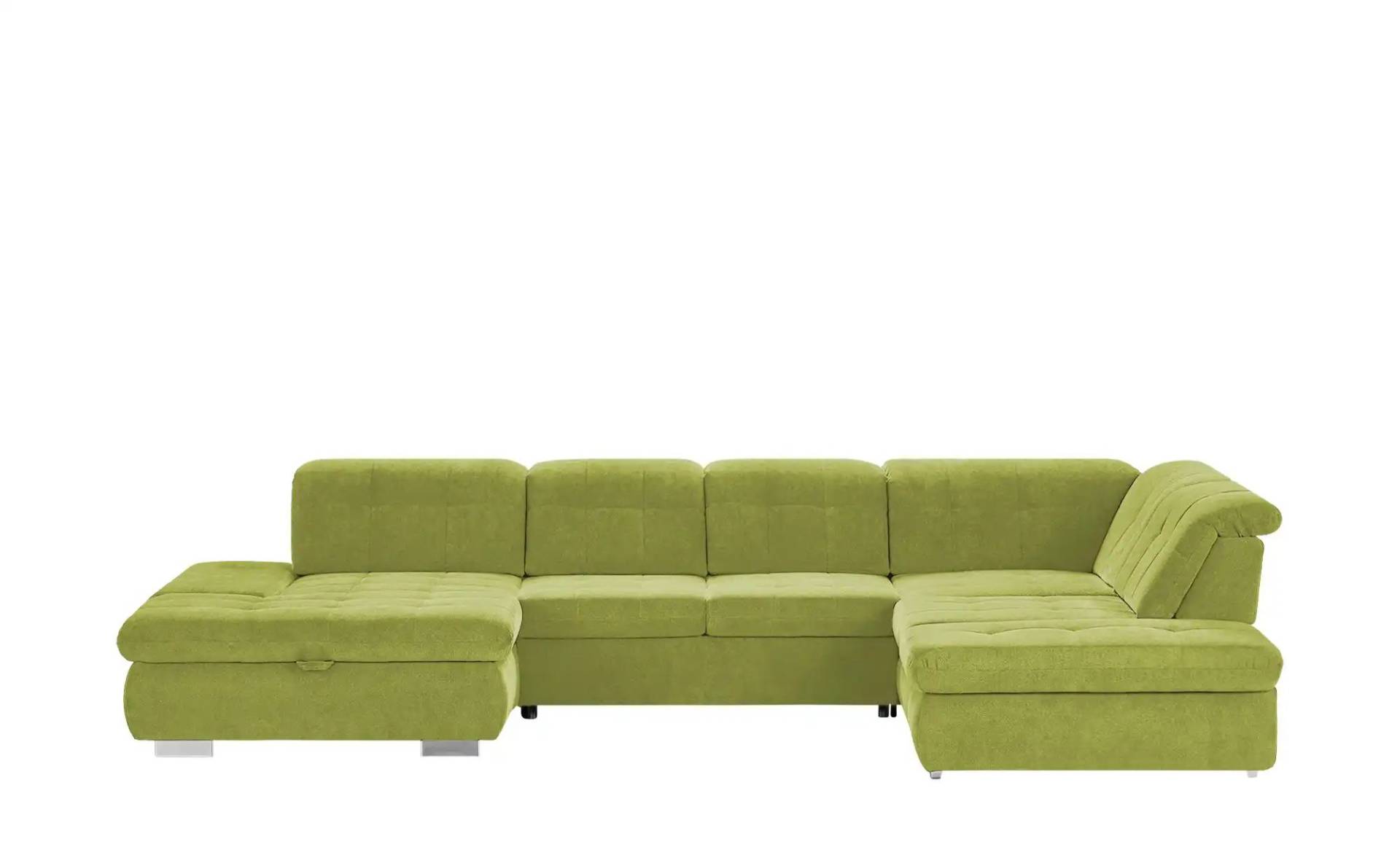 Lounge Collection Wohnlandschaft mit verschiedenen Funktionen Spencer ¦ grün ¦ Maße (cm): B: 382 H: 102 T: 260 Polstermöbel > Sofas > Schlafsofas - Höffner