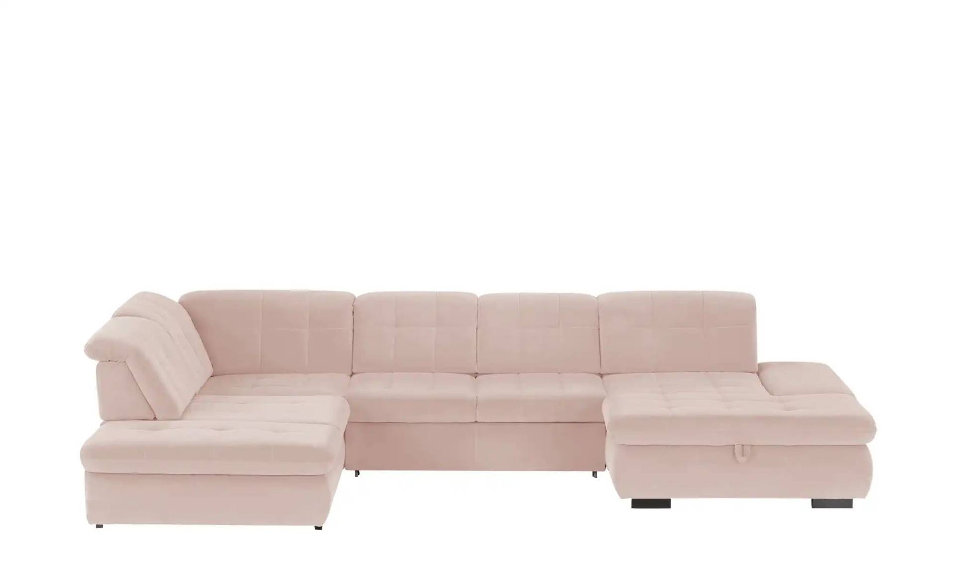 Lounge Collection Wohnlandschaft  Spencer ¦ rosa/pink ¦ Maße (cm): B: 382 H: 102 T: 260 Polstermöbel > Sofas > Schlafsofas - Höffner