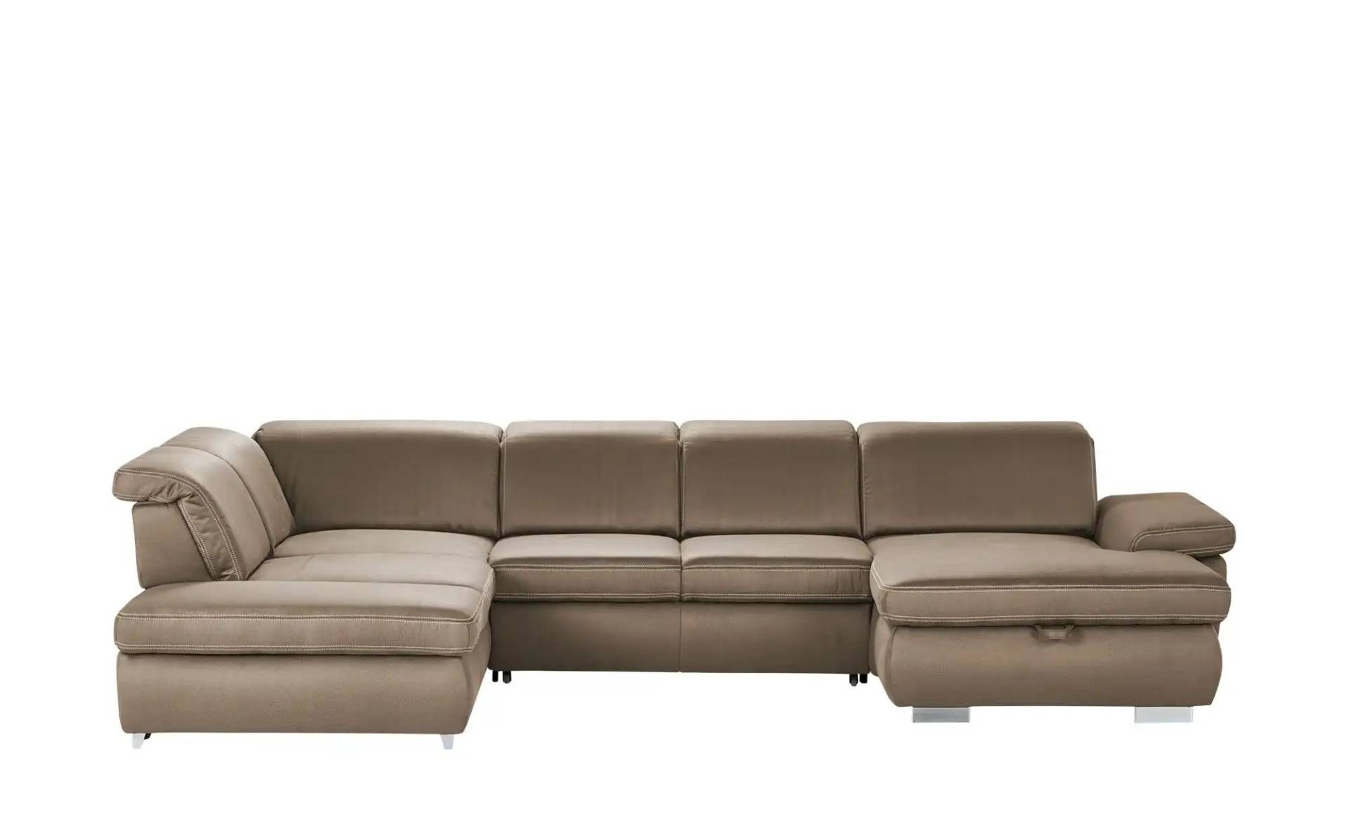 Kollektion Kraft Wohnlandschaft mit verschiedenen Funktionen Amanda ¦ braun ¦ Maße (cm): B: 379 H: 102 T: 260 Polstermöbel > Sofas > Schlafsofas - Möbel Kraft