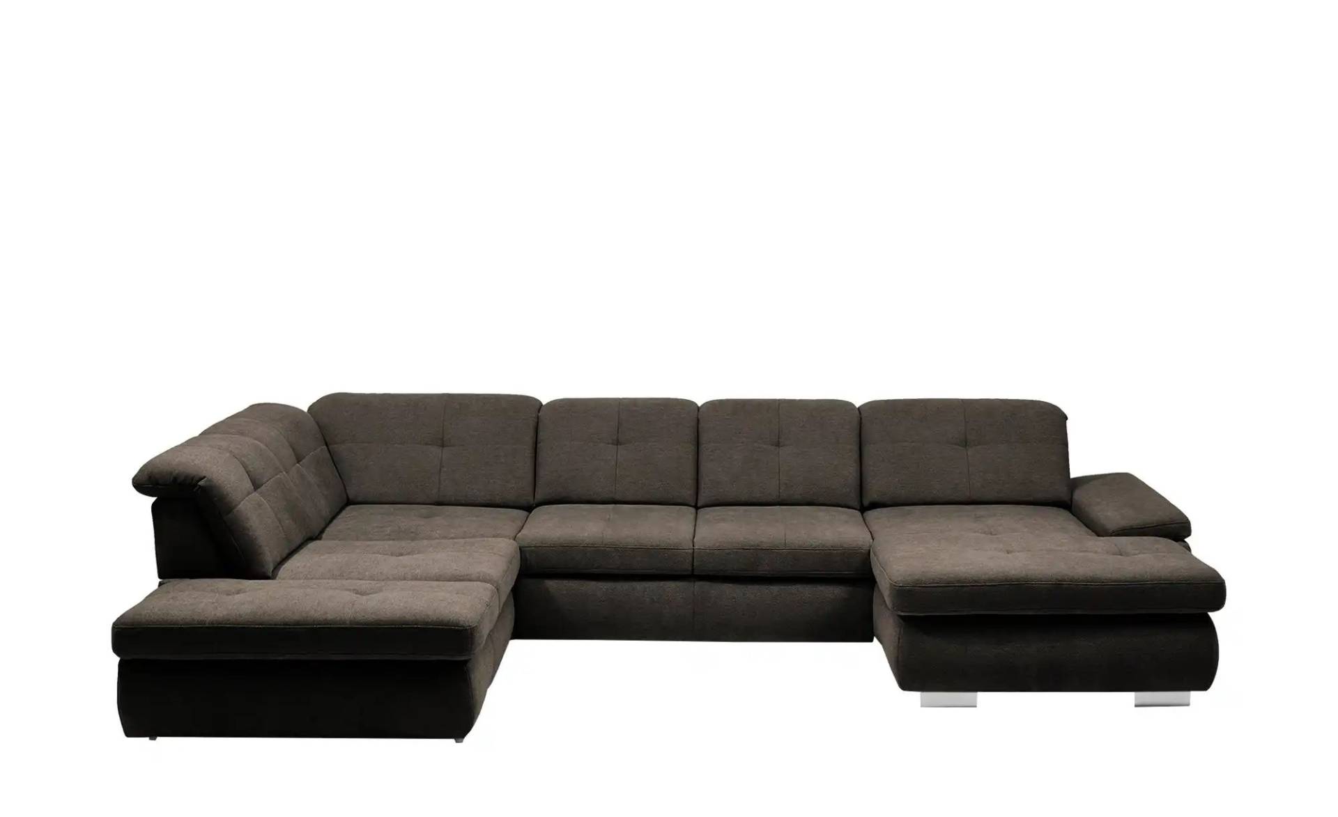 Kollektion Kraft Wohnlandschaft Flachgewebe  Affair ¦ braun ¦ Maße (cm): B: 371 H: 100 T: 260 Polstermöbel > Sofas > Schlafsofas - Möbel Kraft