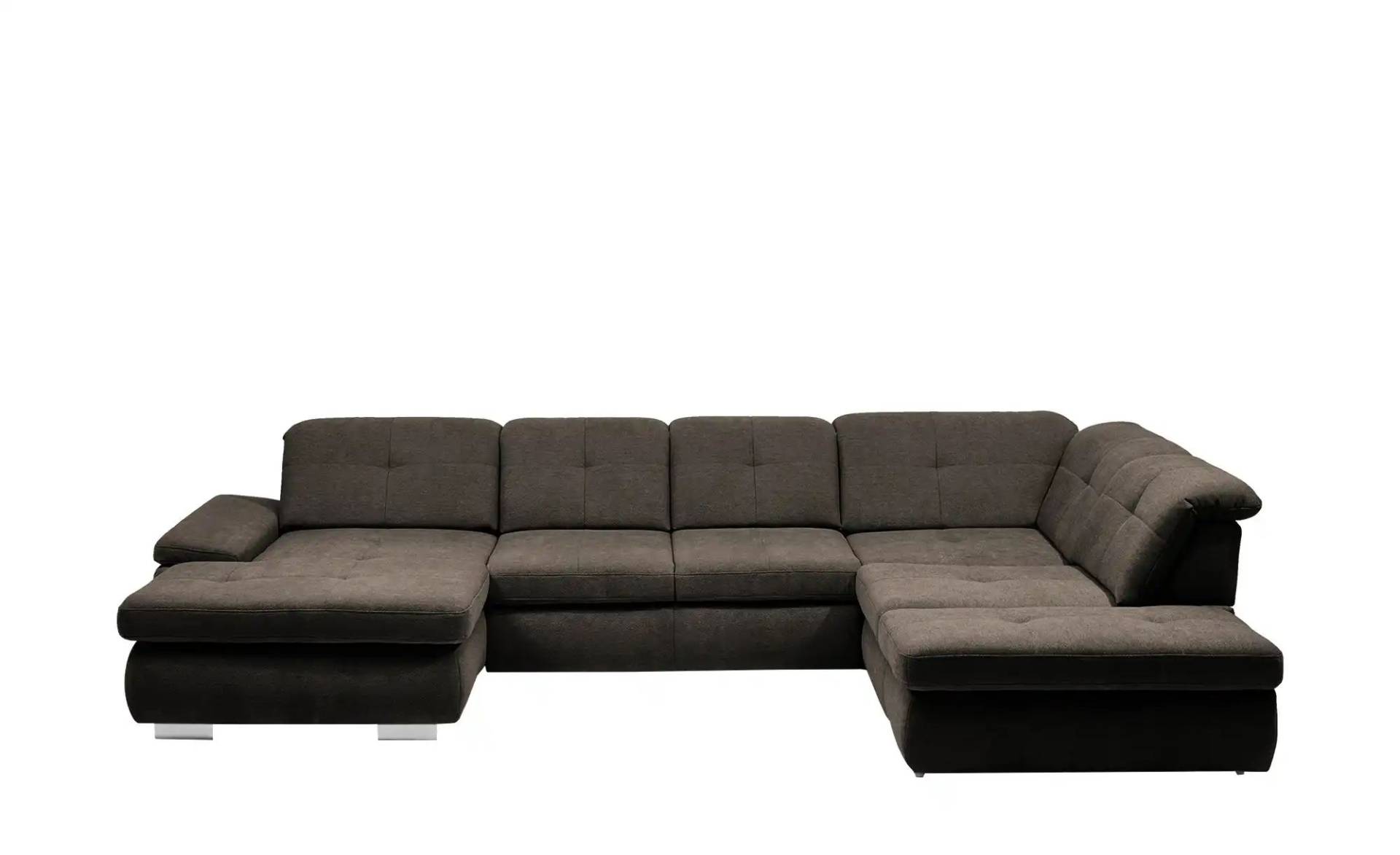 Kollektion Kraft Wohnlandschaft Flachgewebe  Affair ¦ braun ¦ Maße (cm): B: 371 H: 100 T: 260 Polstermöbel > Sofas > Schlafsofas - Möbel Kraft