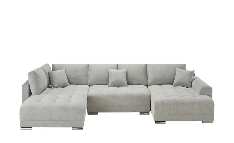 Wohnlandschaft mit Schlaffunktion Lemie ¦ grau ¦ Maße (cm): B: 356 H: 85 T: 218.0 Polstermöbel > Sofas > Wohnlandschaften - Höffner