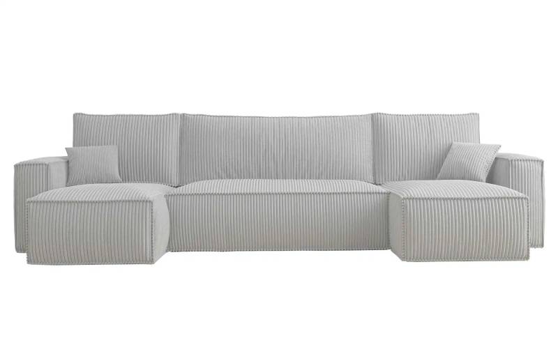 Wohnlandschaft mit Schlaffunktion Scarlo ¦ grau ¦ Maße (cm): B: 312 H: 83 Polstermöbel > Sofas > Schlafsofas - Höffner