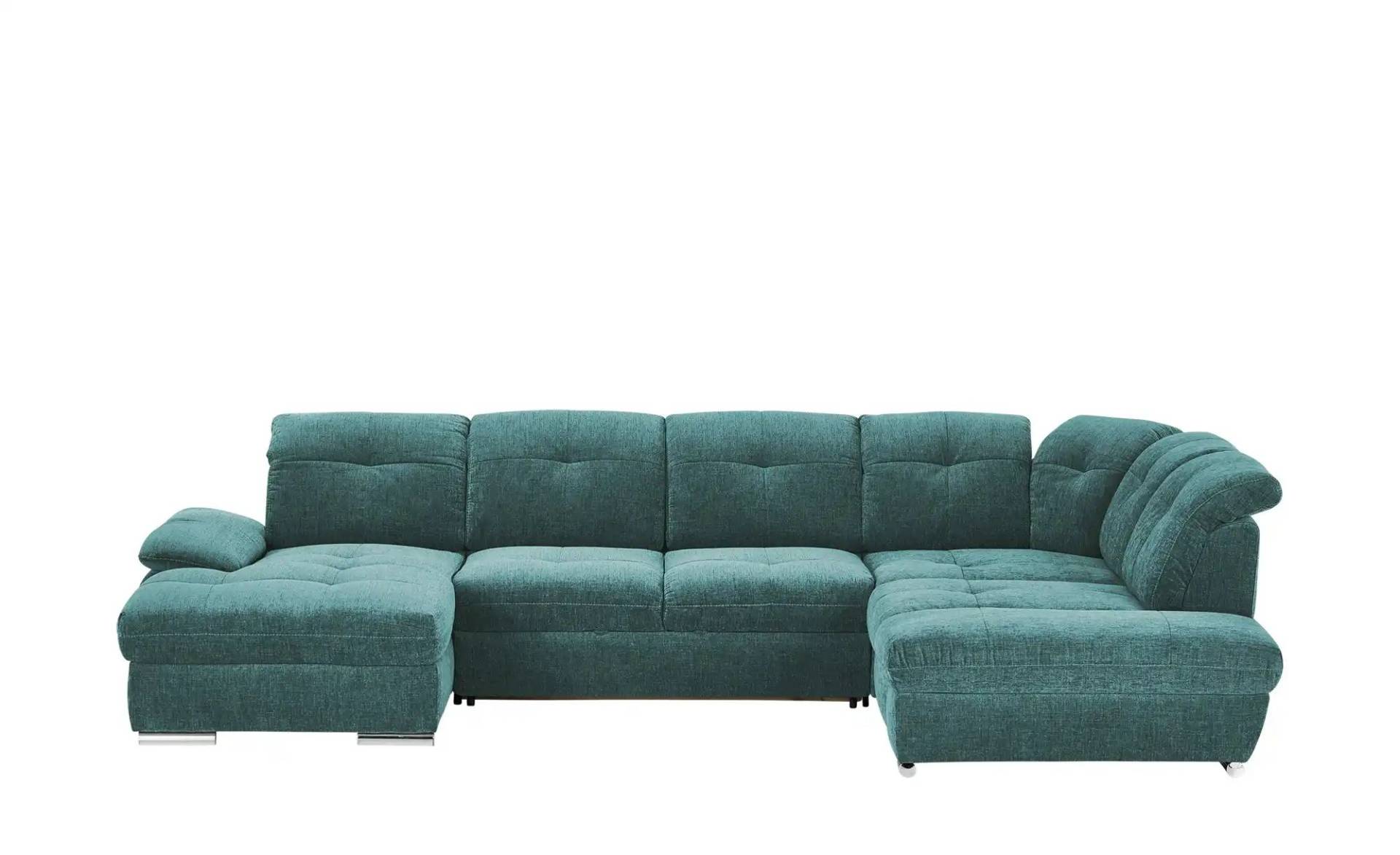 Wohnlandschaft ¦ türkis/petrol ¦ Maße (cm): B: 377 H: 103 T: 246 Polstermöbel > Sofas > Schlafsofas - Möbel Kraft