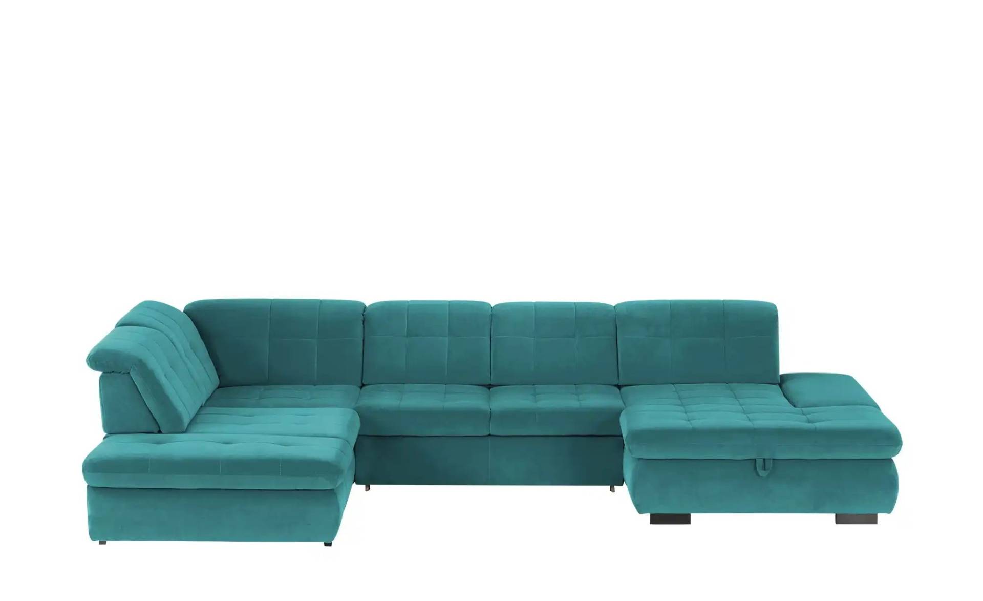 Kollektion Kraft Wohnlandschaft ¦ türkis/petrol ¦ Maße (cm): B: 382 H: 102 T: 260 Polstermöbel > Sofas > Schlafsofas - Möbel Kraft