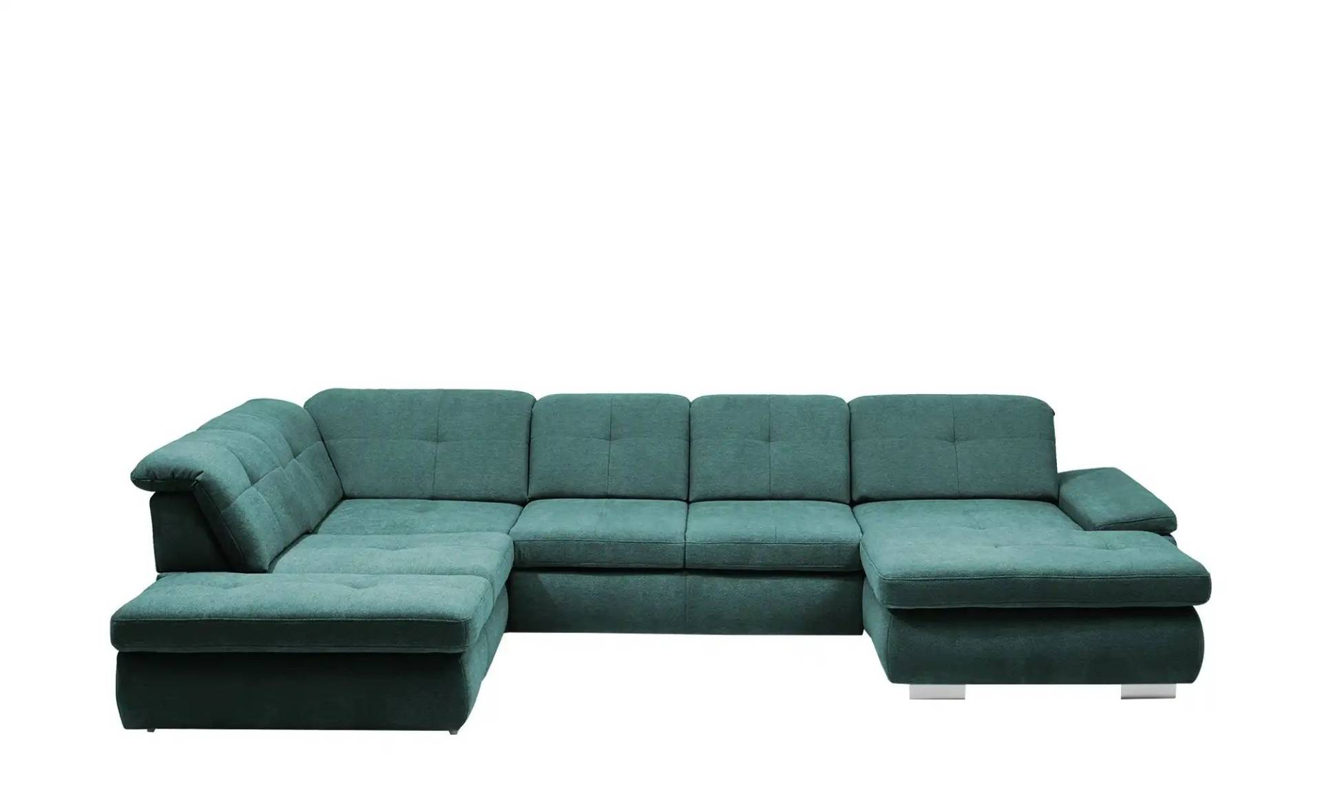 Kollektion Kraft Wohnlandschaft Flachgewebe  Affair ¦ türkis/petrol ¦ Maße (cm): B: 371 H: 100 T: 260 Polstermöbel > Sofas > Schlafsofas - Möbel Kraft