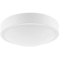 Wohnliche Deckenlampe Glas Metall Weiß E27 Ø26 cm von Lamkur