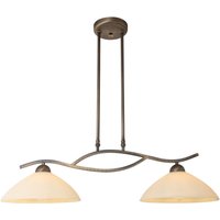 Wohnliche Deckenlampe Metall Glas in Bronze Creme 82 cm von Steinhauer BV (light+building)