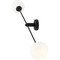 Wohnliche Deckenleuchte Glas Kugeln Metall Schwarz E14 Wohnliche Deckenleuchte Glas Kugeln Metall Schwarz E14 von ALDEX