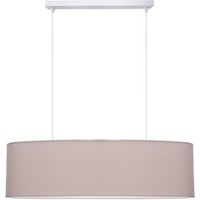 Wohnliche Pendelleuchte Stoff Braun 2-flammig E27 70 cm Wohnliche Pendelleuchte Stoff Braun 2-flammig E27 70 cm von Belis