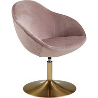 Wohnling Sessel rosa gold Stoff Eisen B/H/T: ca. 70x79x70 cm von Wohnling