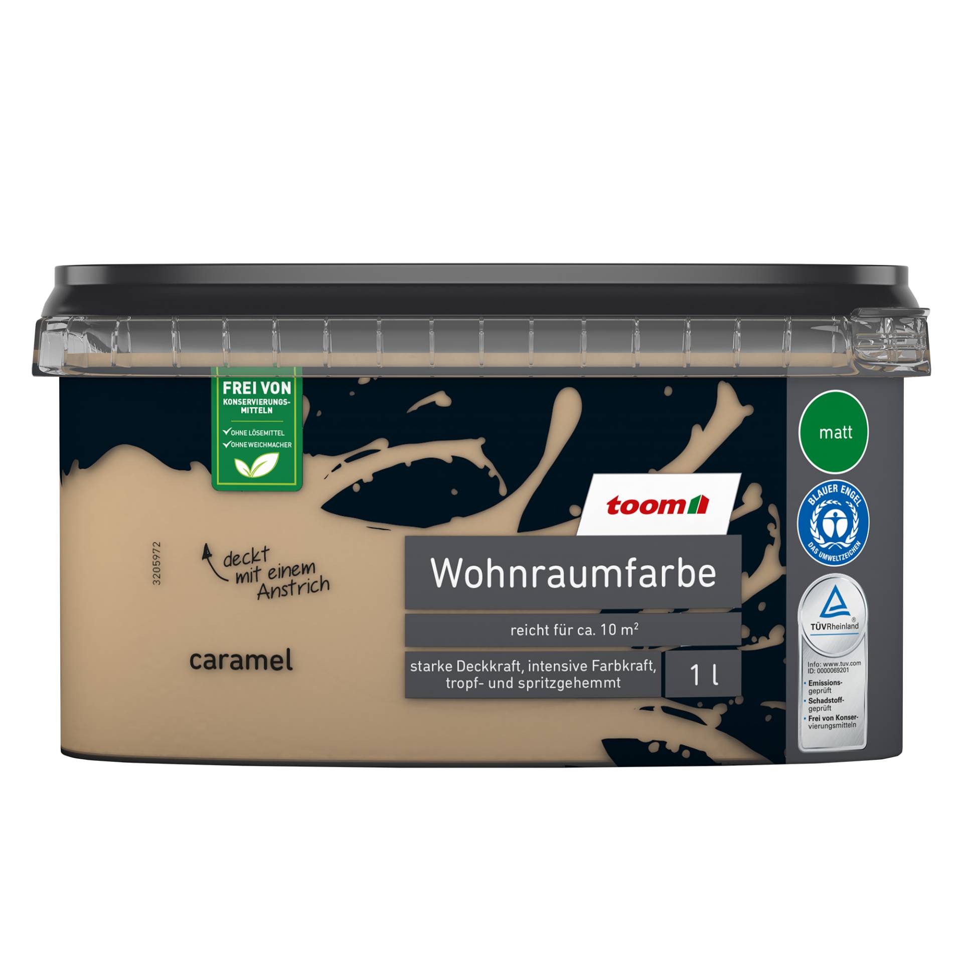 toom Wohnraumfarbe karamellfarben matt 1 l von toom