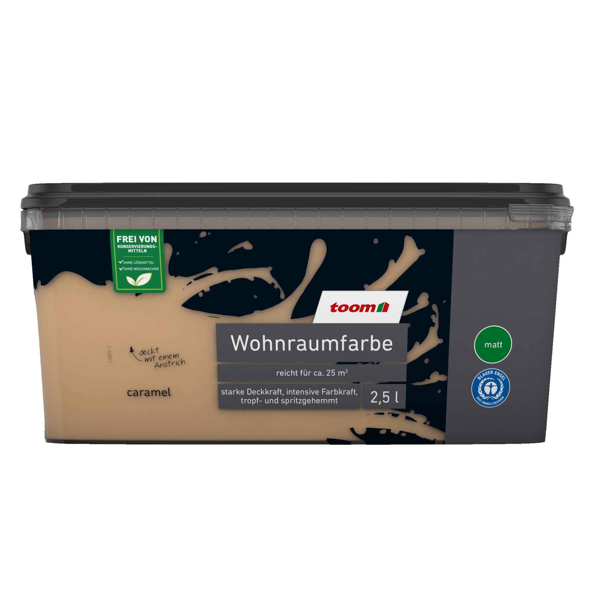 toom Wohnraumfarbe karamellfarben matt 2,5 l von toom