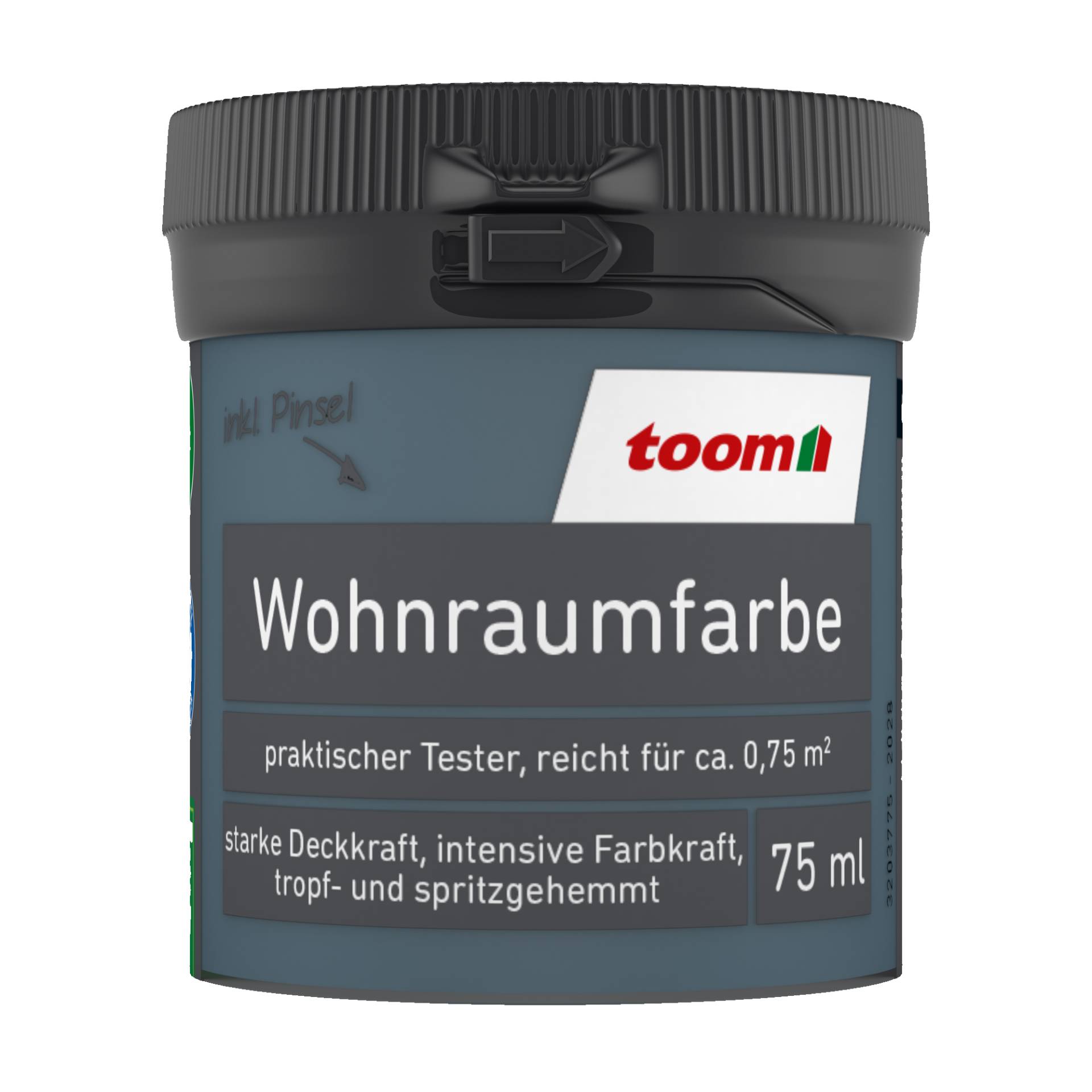 toom Wohnraumfarbe graublau matt 75 ml von toom