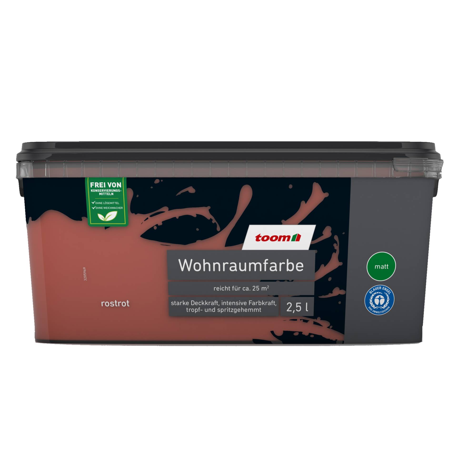 toom Wohnraumfarbe rostrot matt 2,5 l von toom