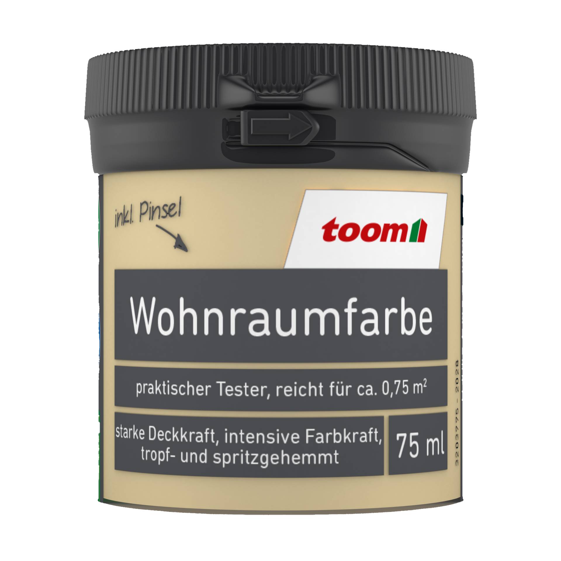 toom Wohnraumfarbe beige matt 75 ml von toom