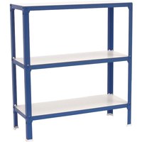 Proregal Wohnregal living koala wood mit 3 Fachböden HxBxT 90x80x30cm Fachlast 150kg Blau/Weiß - Blau von PROREGAL - ZERTIFIZIERTE QUALITÄTSPRODUKTE