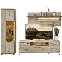 Wohnwand 3-tlg 270cm RUBEN von Wohn-Concept Viking Oak Nature