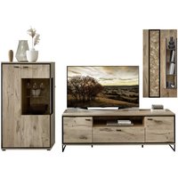 Wohnwand 3-tlg 290cm RUBEN von Wohn-Concept Viking Oak Nature