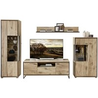 Wohnwand 4-tlg 330cm RUBEN von Wohn-Concept Viking Oak Nature