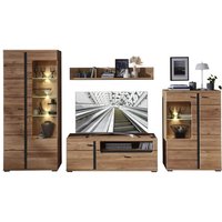 Wohnwand 4-tlg inkl. LED-Beleuchtung SONOS II von Innostyle Old Artisan Oak / Altesche