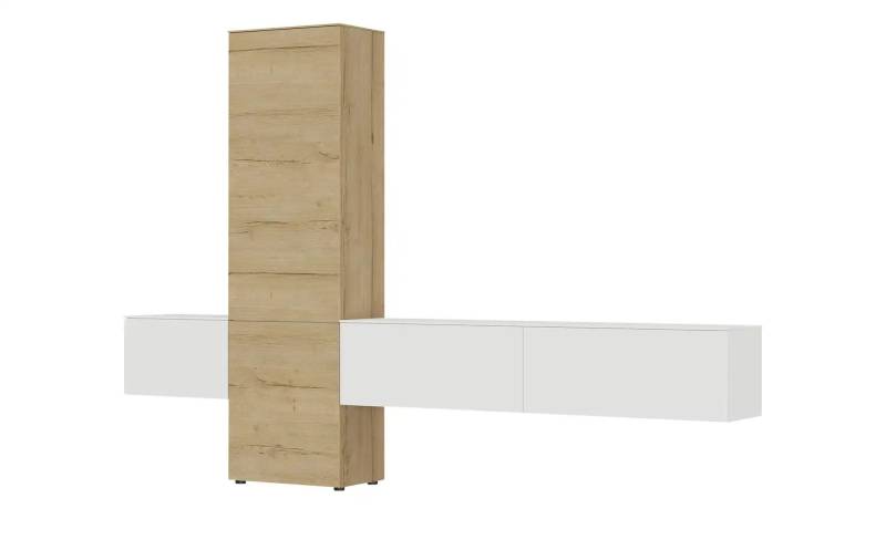 Wohnwand  Style ¦ weiß ¦ Maße (cm): B: 301 H: 205 T: 38.0 Kommoden & Sideboards > Wohnwände - Möbel Kraft