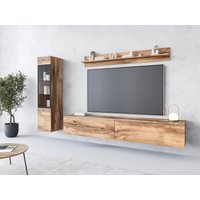 INOSIGN Wohnwand "VERA I, Vitrinen Türanschlag links/rechts wechselbar", (Komplett-Set, 3 St.), Mediawand 230 cm, Vitrine mit Verglasung, stehend und hängend von Inosign