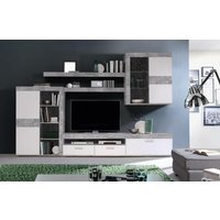 Wohnwand Zumba von Forte Beton / Weiss