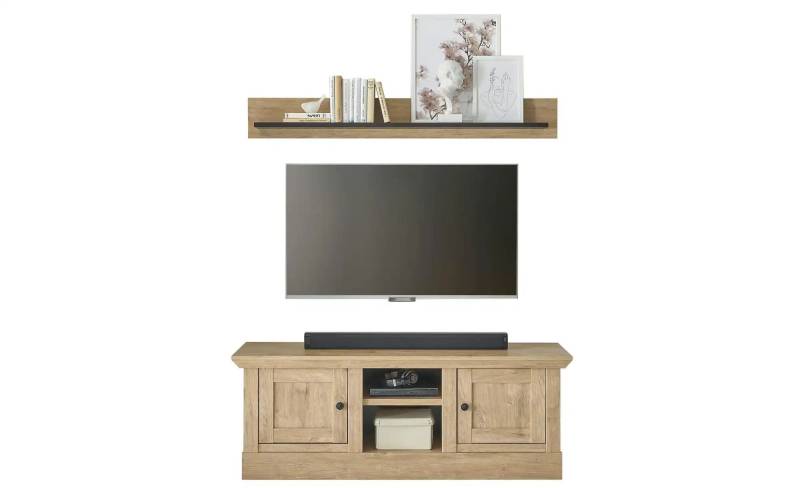 Wohnwand   ¦ holzfarben ¦ Maße (cm): B: 152 H: 170 Kommoden & Sideboards > Wohnwände - Möbel Kraft