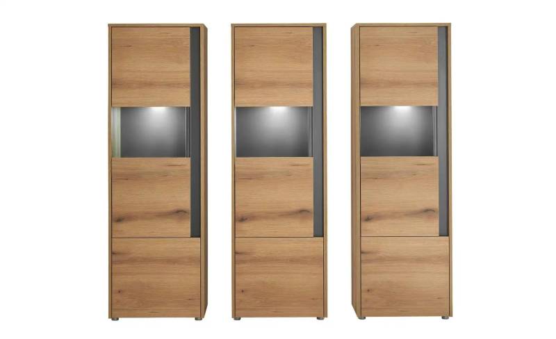 Wohnwand   ¦ holzfarben ¦ Maße (cm): B: 190 H: 155 Kommoden & Sideboards > Wohnwände - Möbel Kraft