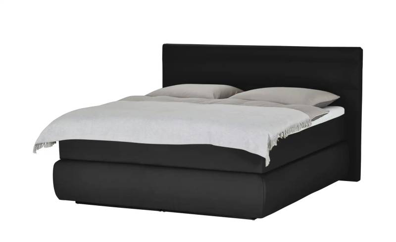 Wohnwert Boxspringbett   Dormian Bolge High ¦ schwarz ¦ Maße (cm): B: 180 H: 122 Betten > Boxspringbetten > Boxspringbetten 160x200 - Höffner