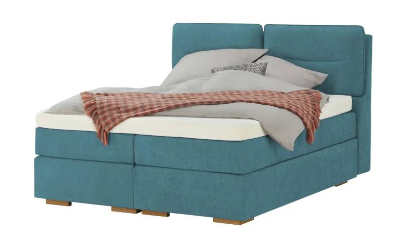 Wohnwert Boxspringbett mit Bettkasten Dormian Besta ¦ türkis/petrol ¦ Maße (cm): B: 200 H: 136 Betten > Komfortbetten - Höffner