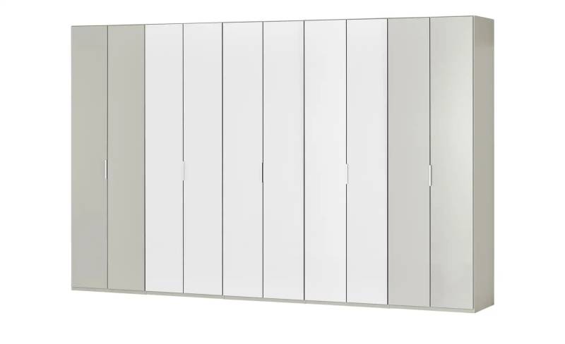 Wohnwert Falttürenschrank   Forum ¦ grau ¦ Maße (cm): B: 375 H: 216 T: 58.0 Schränke > Kleiderschränke > Drehtürenschränke - Höffner