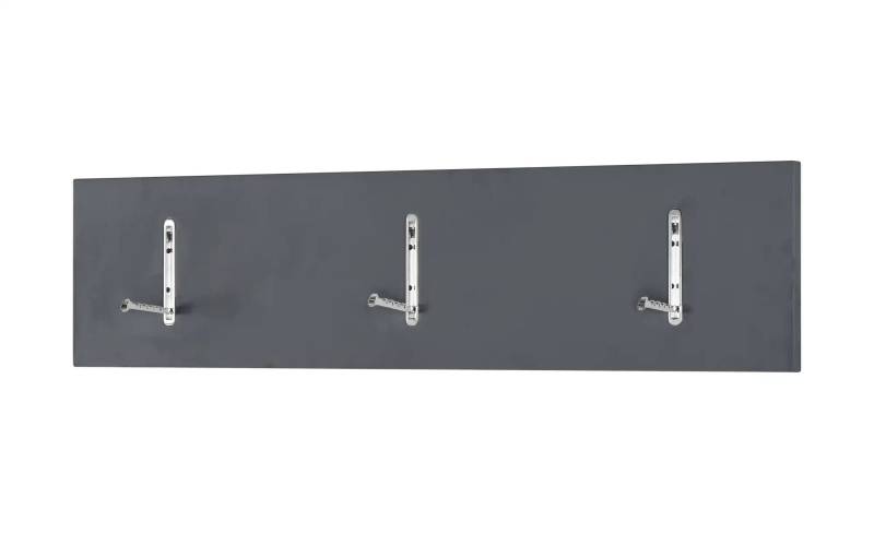 Wohnwert Garderobenleiste  Nicolo ¦ grau ¦ MDF-Platte ¦ Maße (cm): B: 100 H: 25 T: 3.0 Garderoben & Kleiderstangen > Hakenleisten - Möbel Kraft