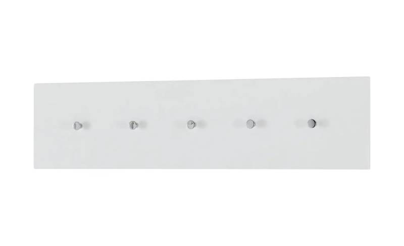Wohnwert Garderobenleiste  Nicolo ¦ weiß ¦ MDF-Platte ¦ Maße (cm): B: 100 H: 25 T: 5.0 Garderoben & Kleiderstangen > Hakenleisten - Möbel Kraft