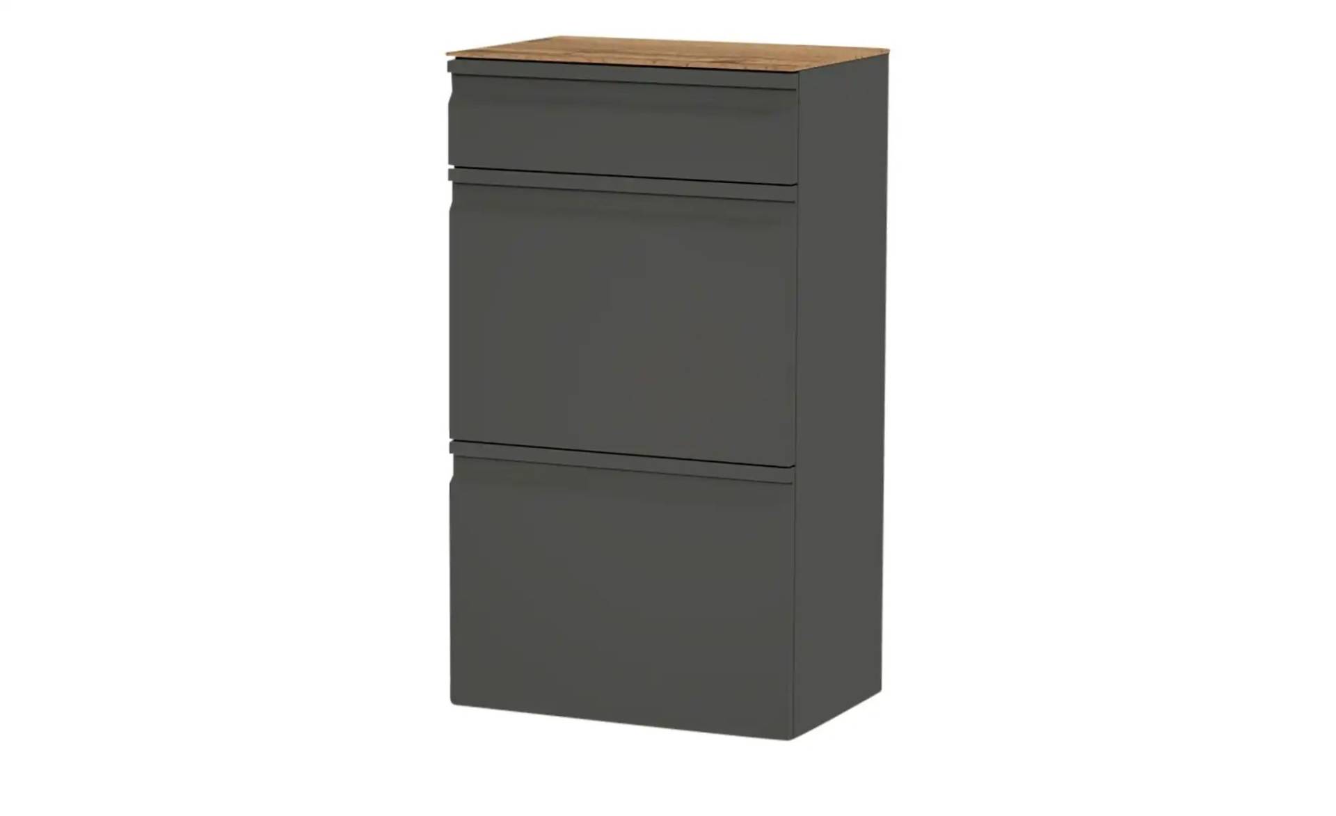 Wohnwert Hängeschrank  Leo ¦ grau ¦ Maße (cm): B: 53 H: 94 T: 36.0 Garderoben & Kleiderstangen > Schuhgarderoben & Schränke - Möbel Kraft