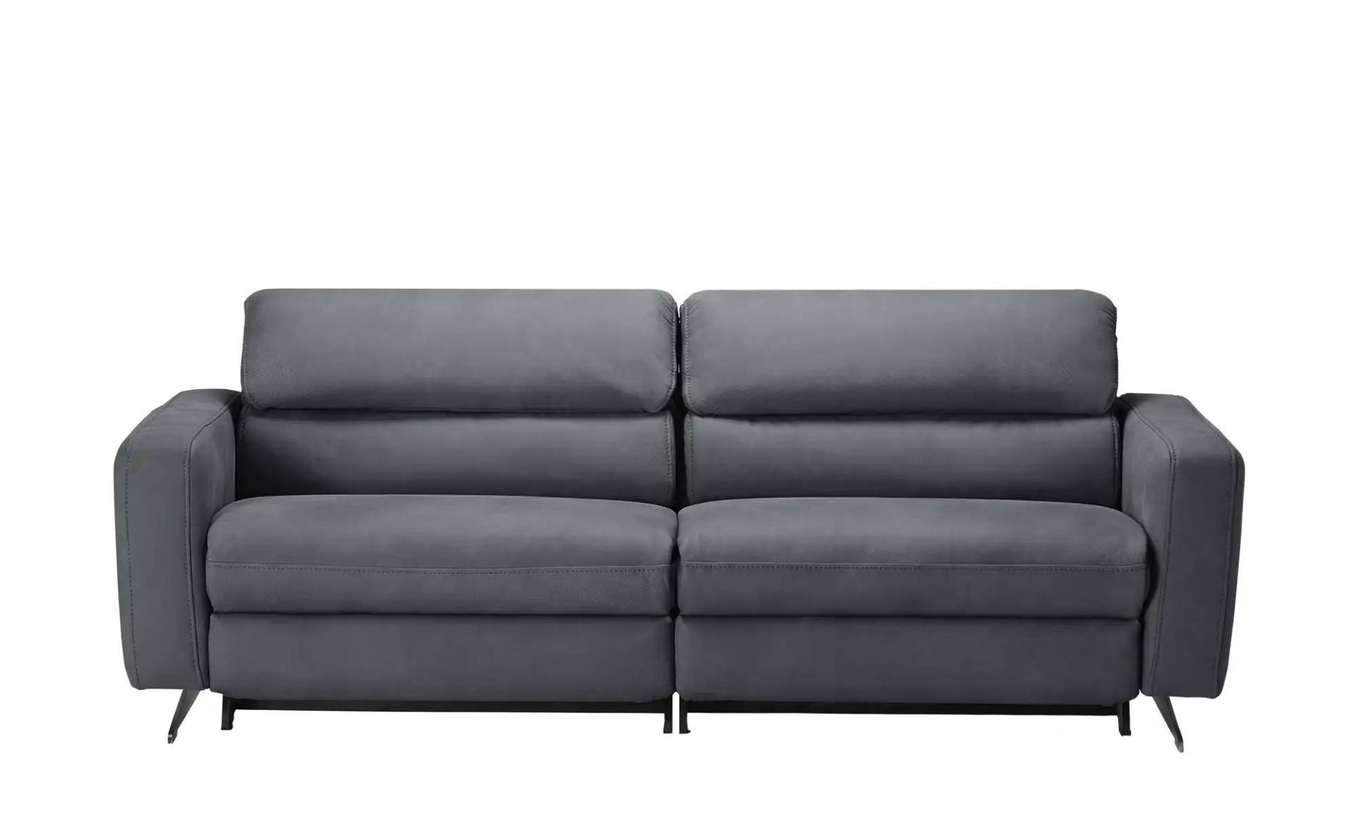 Hukla Ledersofa  Carisma ¦ grau ¦ Maße (cm): B: 218 H: 82 T: 96 Polstermöbel > Sofas > 3-Sitzer - Möbel Kraft