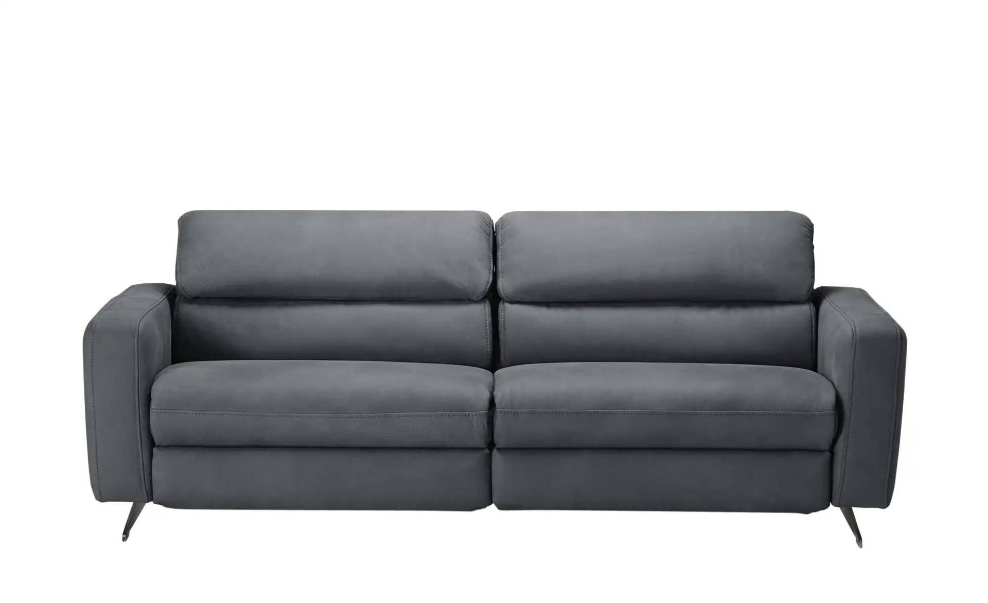 Hukla Ledersofa  Carisma ¦ grau ¦ Maße (cm): B: 218 H: 82 T: 96 Polstermöbel > Sofas > 3-Sitzer - Höffner