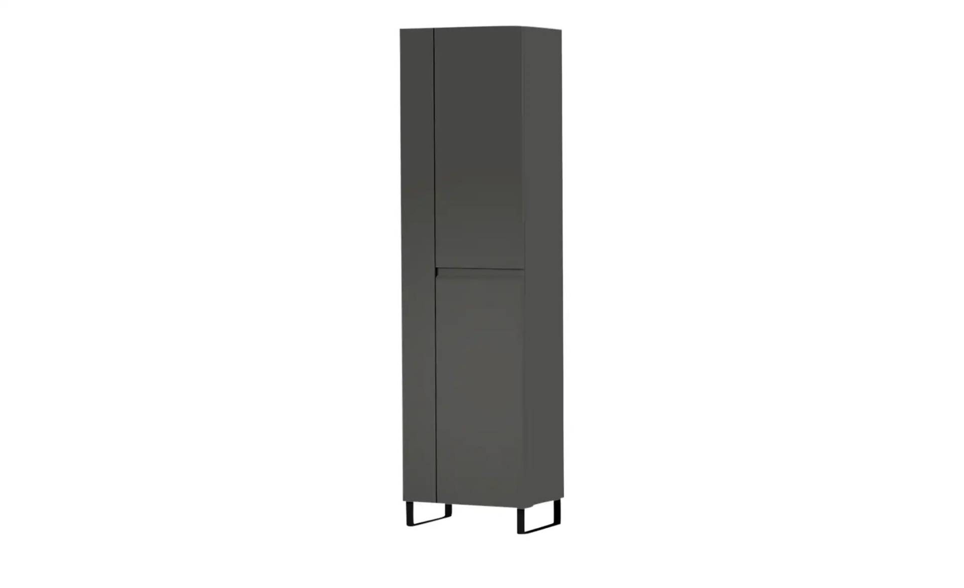 Wohnwert Mehrzweckschrank    ¦ grau ¦ Maße (cm): B: 52 H: 192 T: 36.0 Garderoben & Kleiderstangen > Garderobenschränke - Möbel Kraft