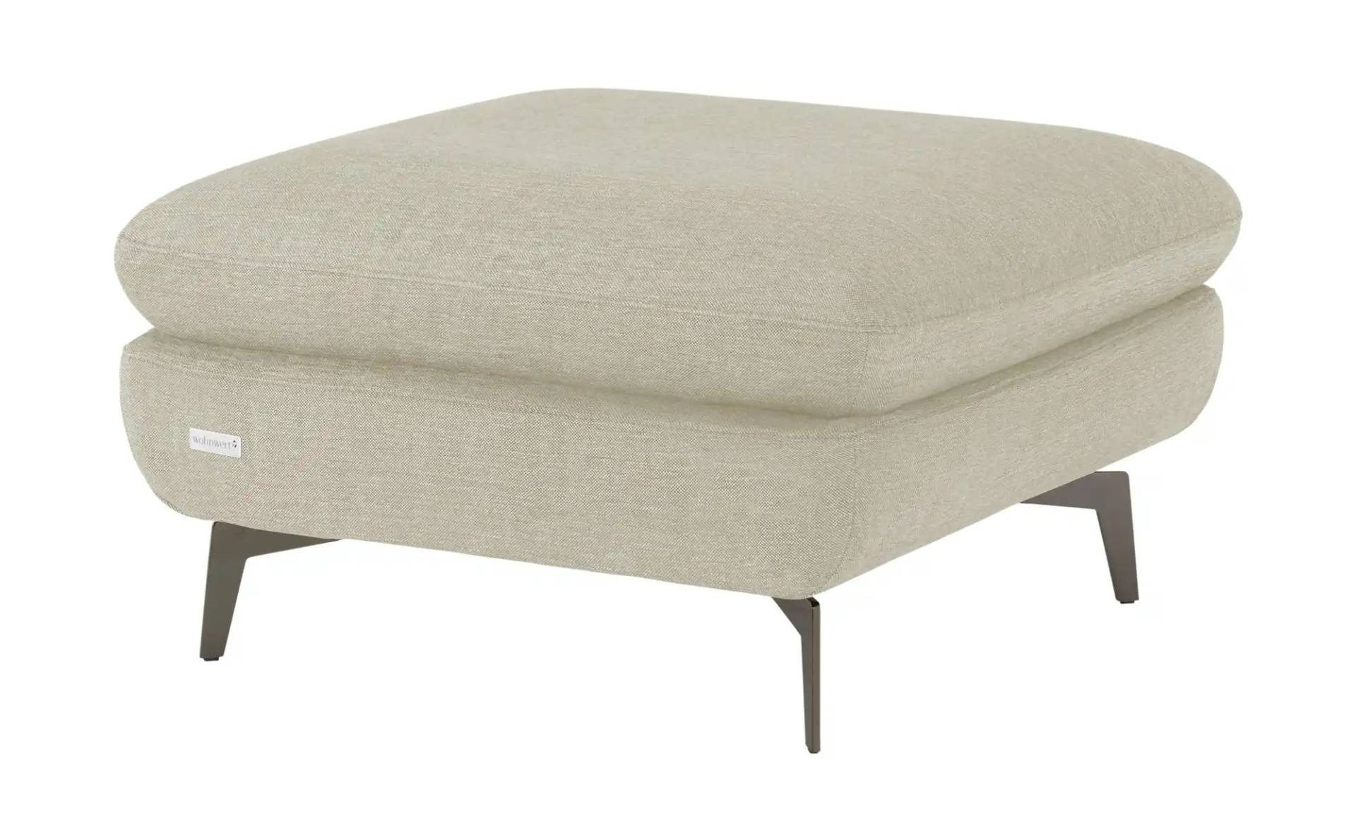 Wohnwert Polsterhocker  Amarena ¦ beige ¦ Maße (cm): B: 80 H: 45 T: 80.0 Polstermöbel > Hocker - Möbel Kraft