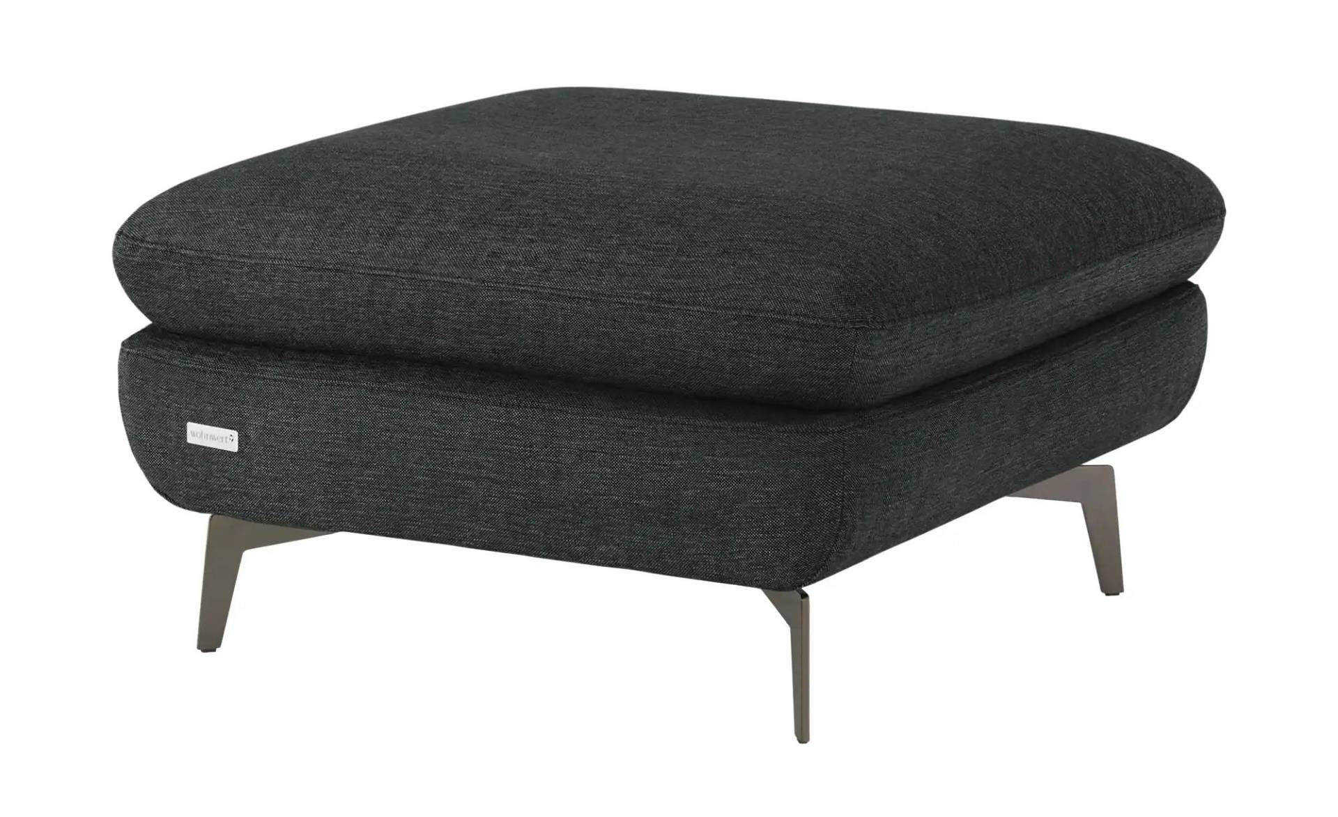 Wohnwert Polsterhocker  Amarena ¦ schwarz ¦ Maße (cm): B: 80 H: 45 T: 80.0 Polstermöbel > Hocker - Möbel Kraft