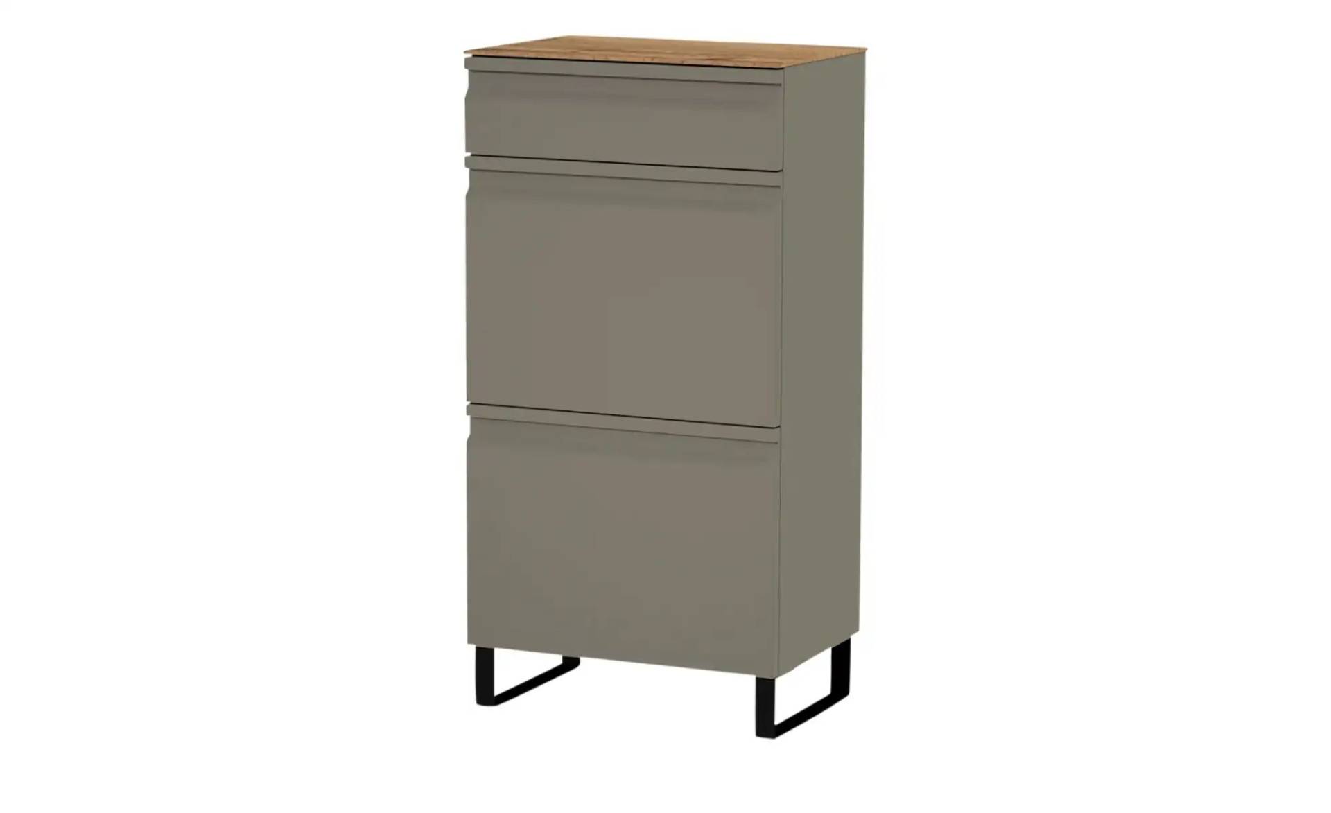 Wohnwert Schuhschrank  Leo ¦ grau ¦ Maße (cm): B: 53 H: 104 T: 36.0 Garderoben & Kleiderstangen > Schuhgarderoben & Schränke - Möbel Kraft