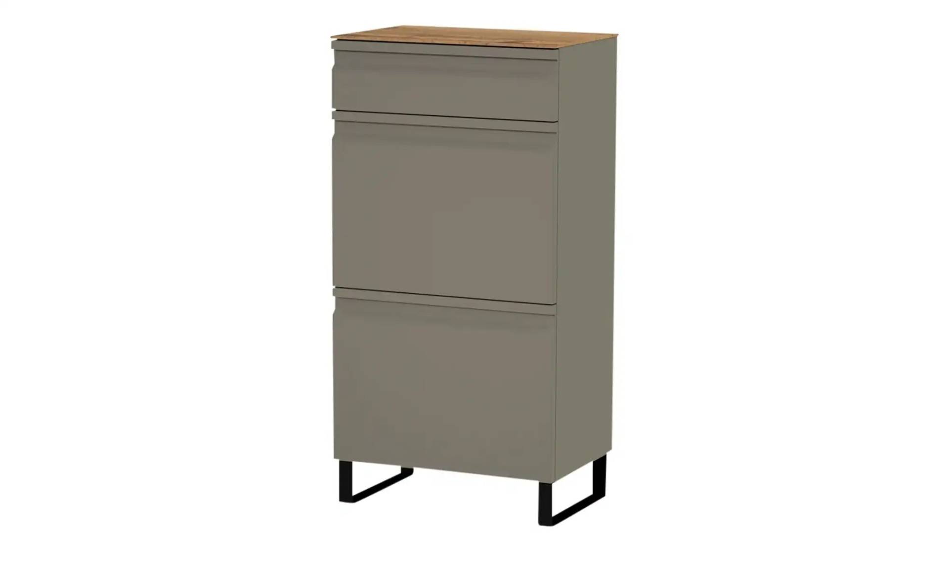 Wohnwert Schuhschrank  Leo ¦ grau ¦ Maße (cm): B: 53 H: 104 T: 36.0 Garderoben & Kleiderstangen > Schuhgarderoben & Schränke - Möbel Kraft