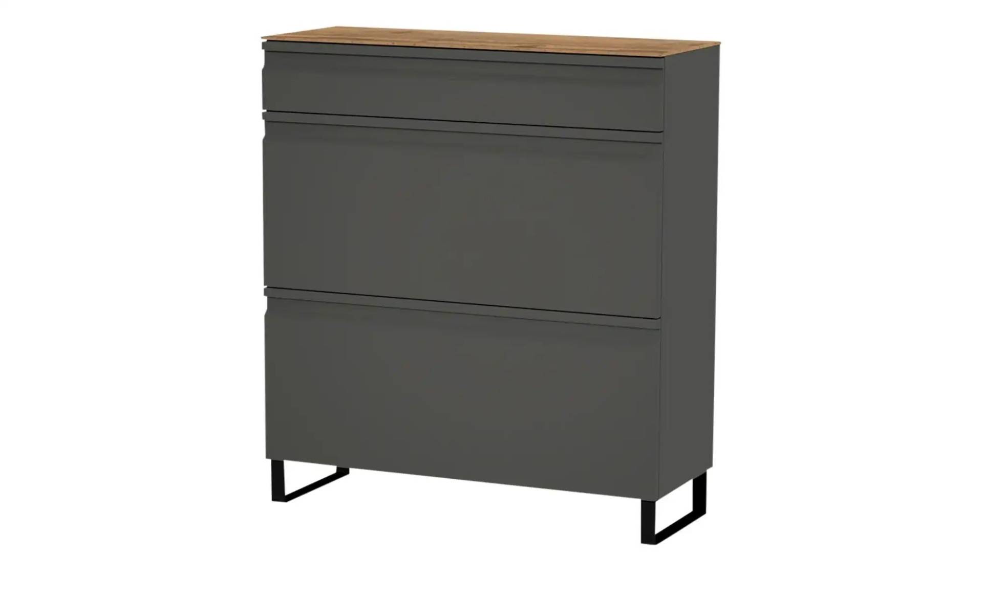 Wohnwert Schuhschrank  Leo ¦ grau ¦ Maße (cm): B: 93 H: 104 T: 36.0 Garderoben & Kleiderstangen > Schuhgarderoben & Schränke - Möbel Kraft