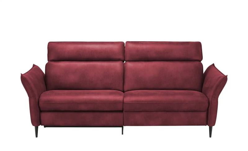 Hukla Sofa 3-sitzig  Solea ¦ rot ¦ Maße (cm): B: 224 T: 95.0 Polstermöbel > Sofas > 3-Sitzer - Höffner