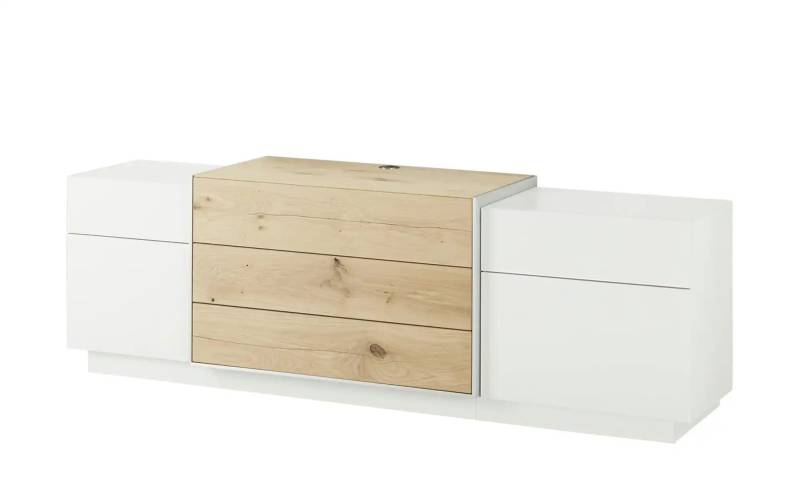 Wohnwert TV-Element  Media Design ¦ weiß ¦ Maße (cm): B: 198 H: 61 T: 48.0 Kommoden & Sideboards > Lowboards - Möbel Kraft