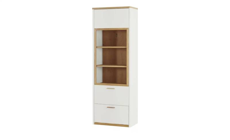 Wohnwert Vitrine  Libro Plus ¦ weiß ¦ Maße (cm): B: 76 H: 219 T: 41.0 Schränke > Vitrinen - Höffner